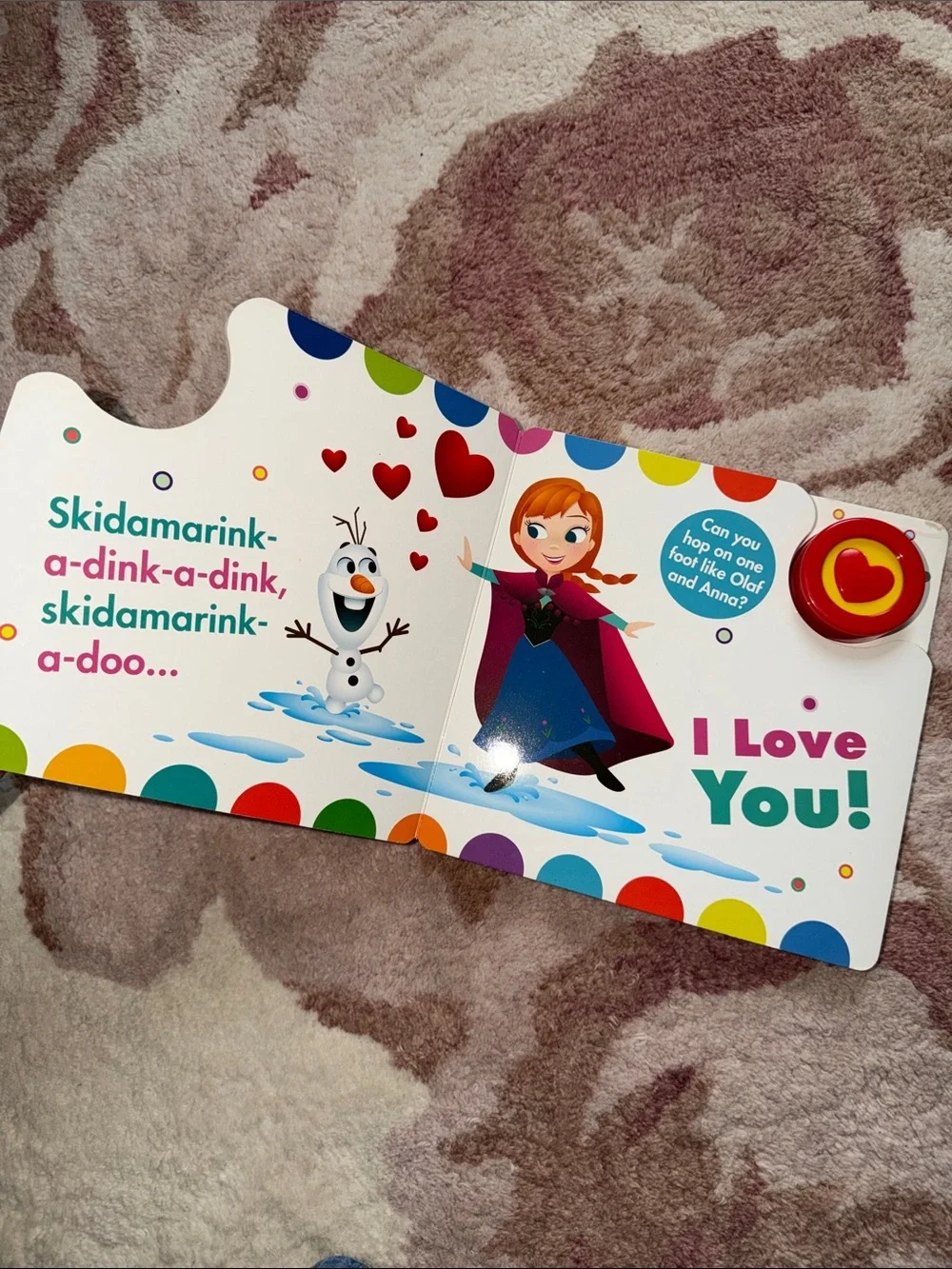 Disney Skidamarink-a-Doo I Love You! Sound Book - Red & Yellow